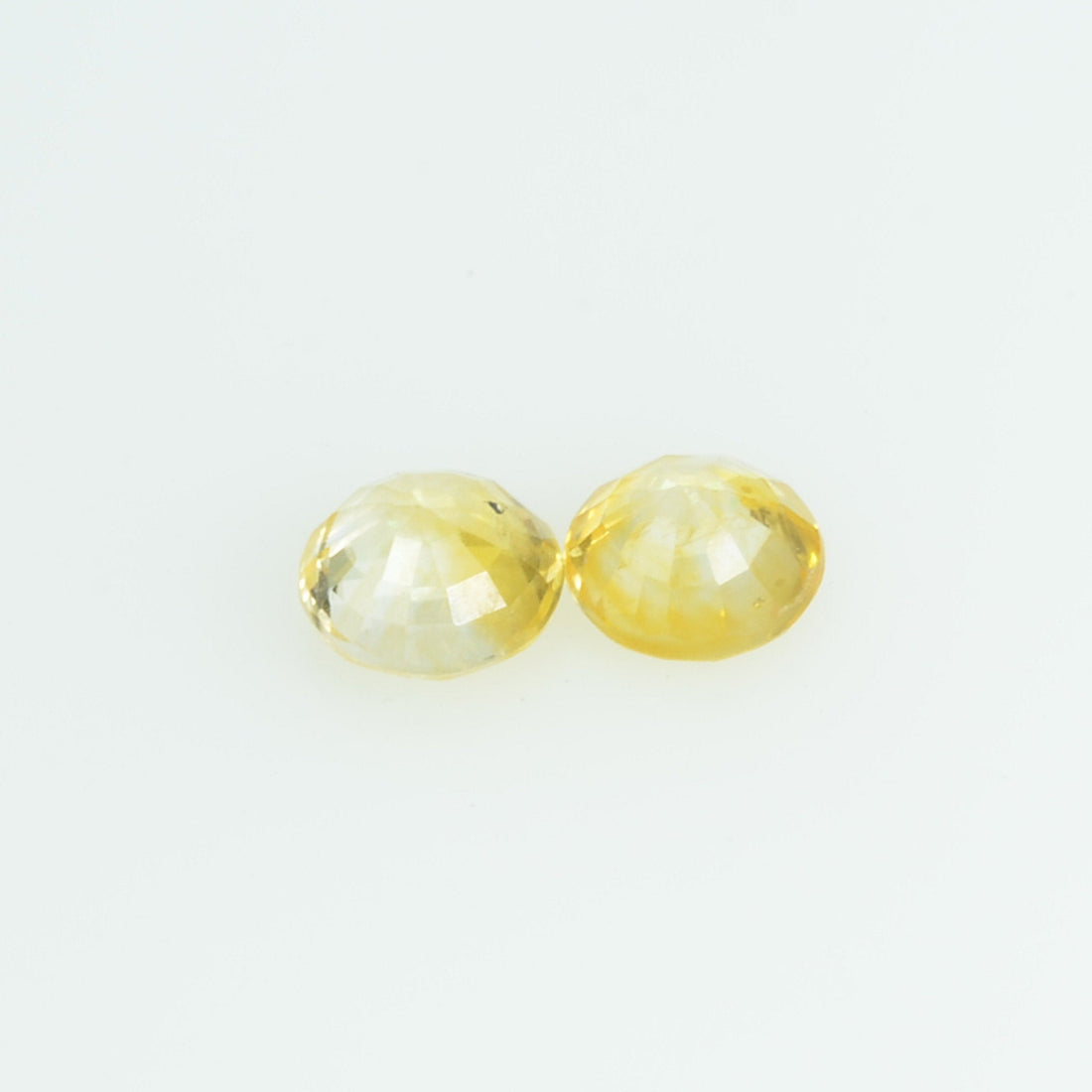 3.4 mm Natural Yellow Sapphire Loose Gemstone Round Cut