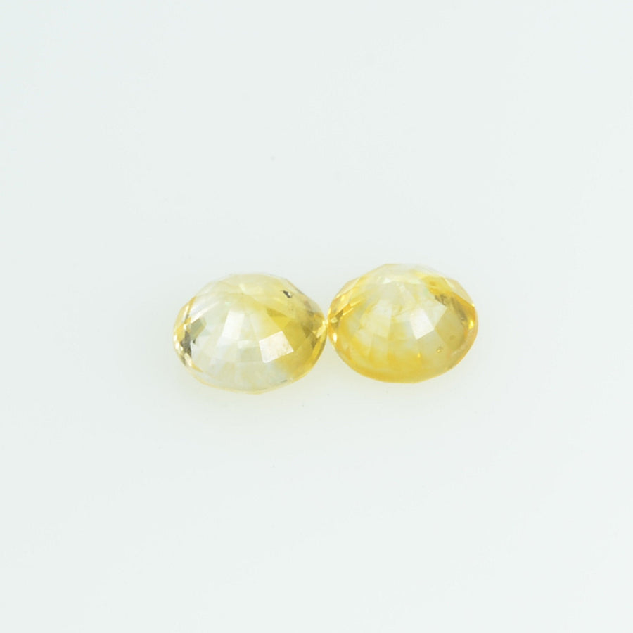 3.4 mm Natural Yellow Sapphire Loose Gemstone Round Cut