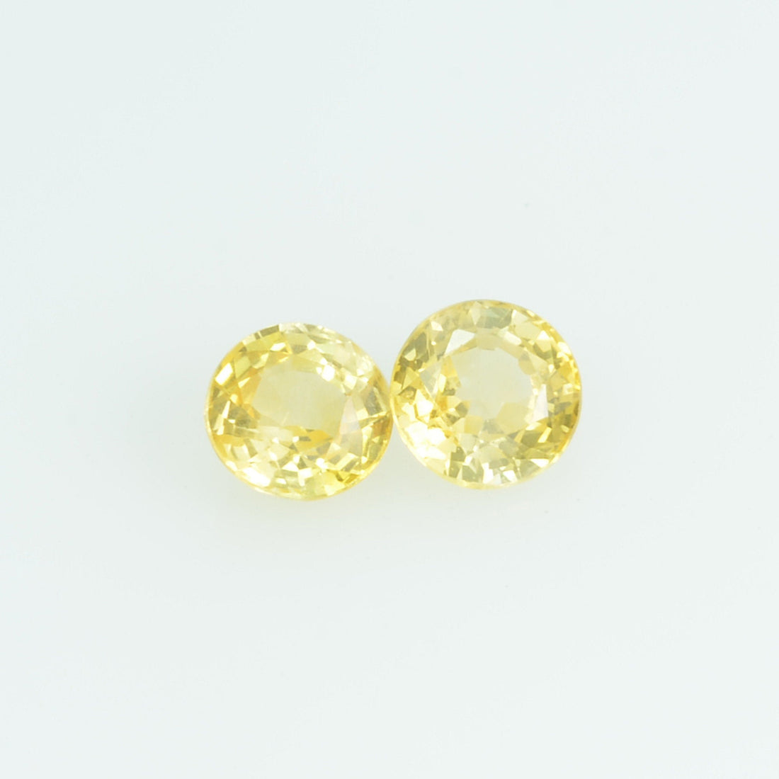 3.4 mm Natural Yellow Sapphire Loose Gemstone Round Cut