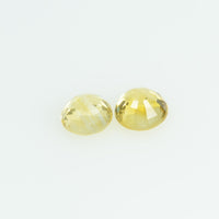 3.4 mm Natural Yellow Sapphire Loose Gemstone Round Cut