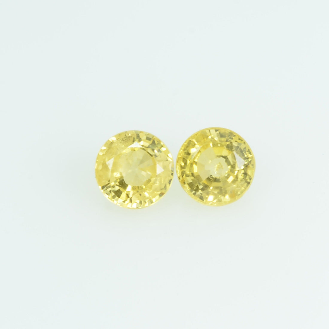 3.4 mm Natural Yellow Sapphire Loose Gemstone Round Cut