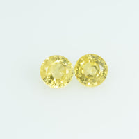 3.4 mm Natural Yellow Sapphire Loose Gemstone Round Cut
