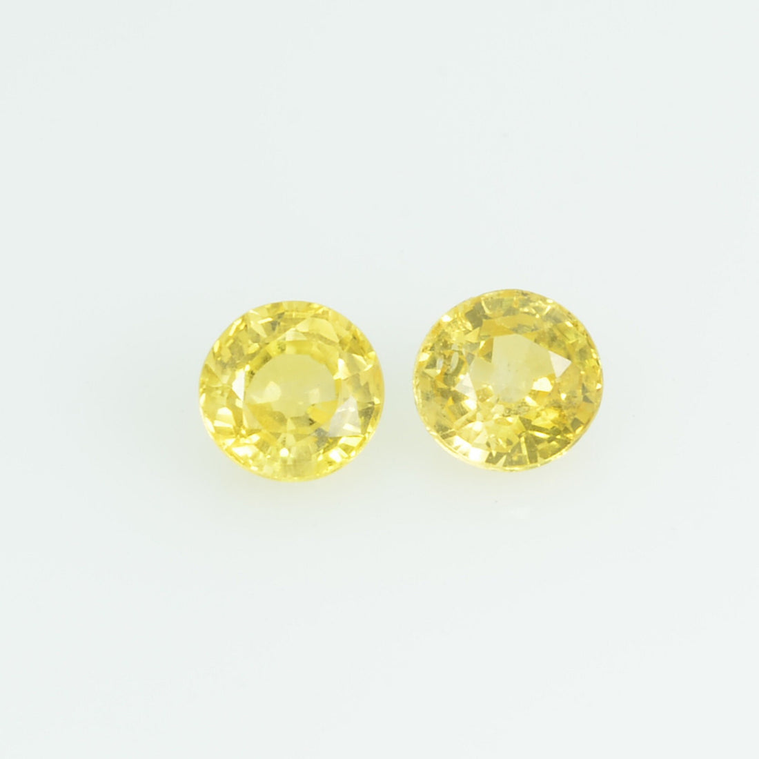 3.4 mm Natural Yellow Sapphire Loose Gemstone Round Cut