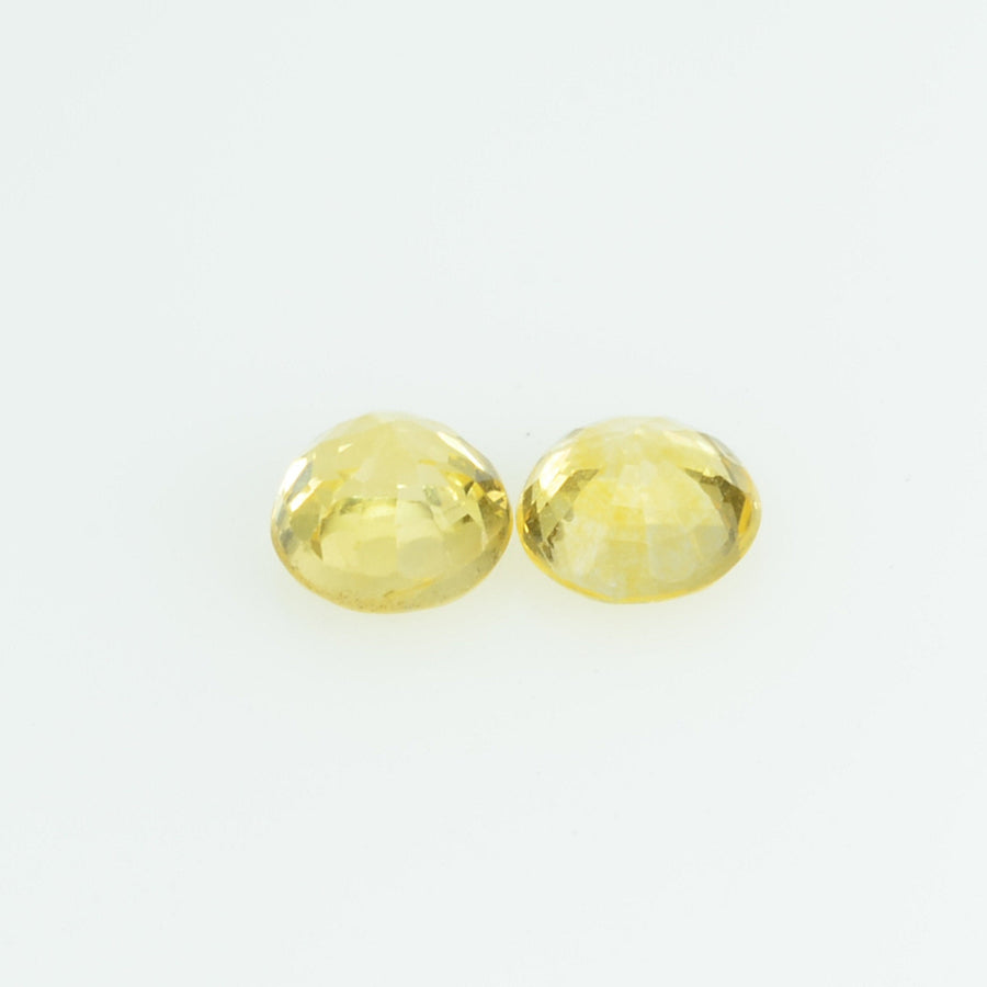 3.5 mm Natural Yellow Sapphire Loose Gemstone Round Cut