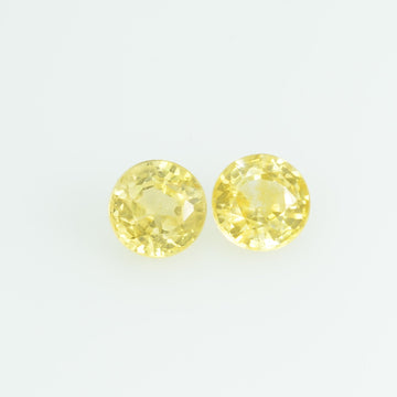 3.5 mm Natural Yellow Sapphire Loose Gemstone Round Cut