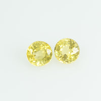 3.5 mm Natural Yellow Sapphire Loose Gemstone Round Cut