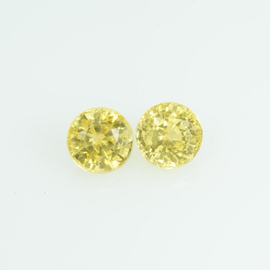 3.5 mm Natural Yellow Sapphire Loose Gemstone Round Cut
