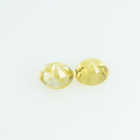 3.5 mm Natural Yellow Sapphire Loose Gemstone Round Cut