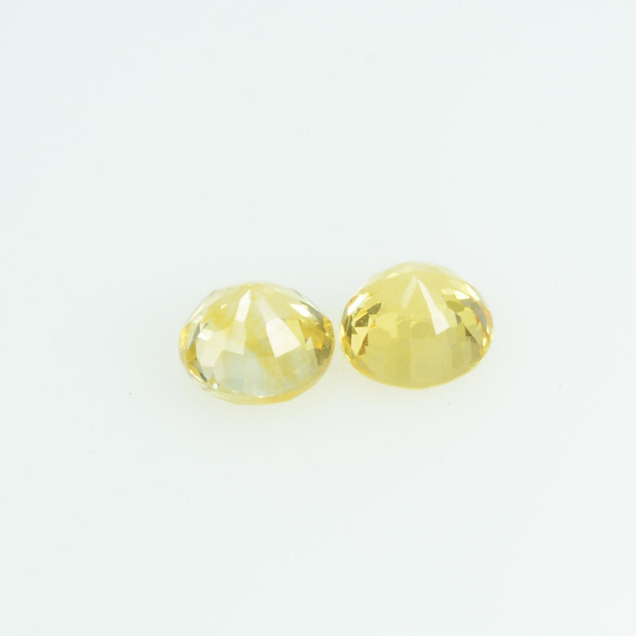 3.5 mm Natural Yellow Sapphire Loose Gemstone Round Cut
