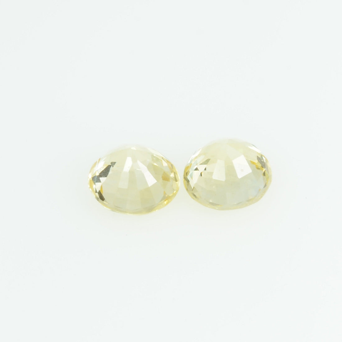 3.8 mm Natural Yellow Sapphire Loose Gemstone Round Cut