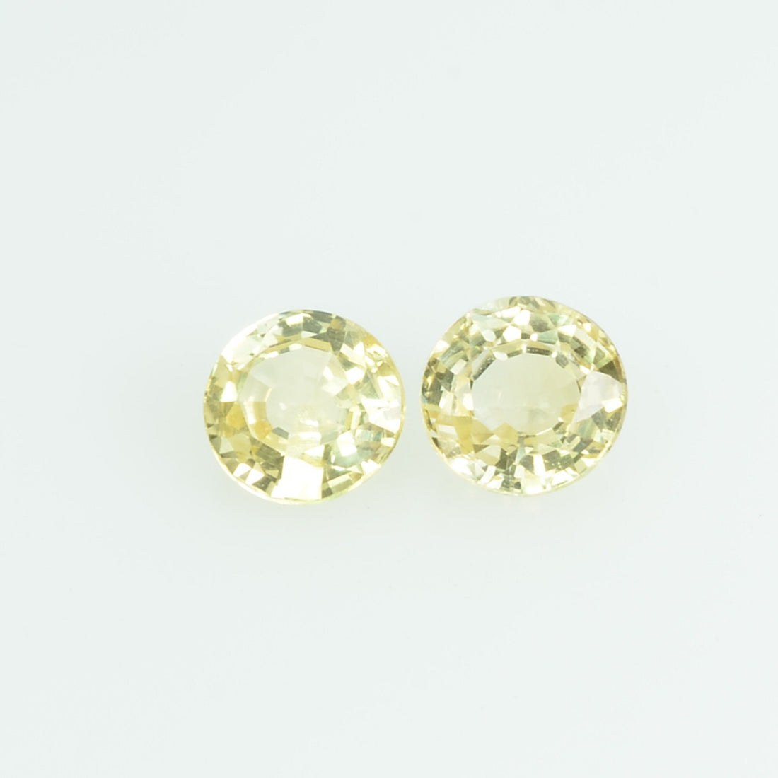 3.7 mm Natural Yellow Sapphire Loose Gemstone Round Cut