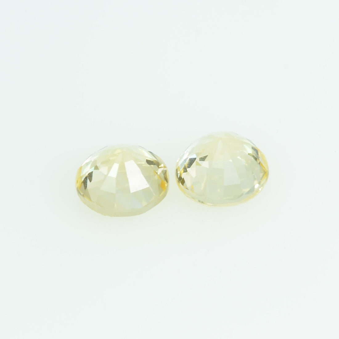3.7 mm Natural Yellow Sapphire Loose Gemstone Round Cut