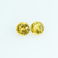 3.5 mm Natural Yellow Sapphire Loose Gemstone Round Cut
