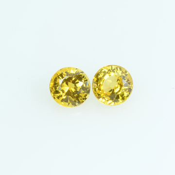 3.5 mm Natural Yellow Sapphire Loose Gemstone Round Cut