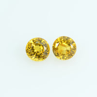 3.5 mm Natural Yellow Sapphire Loose Gemstone Round Cut