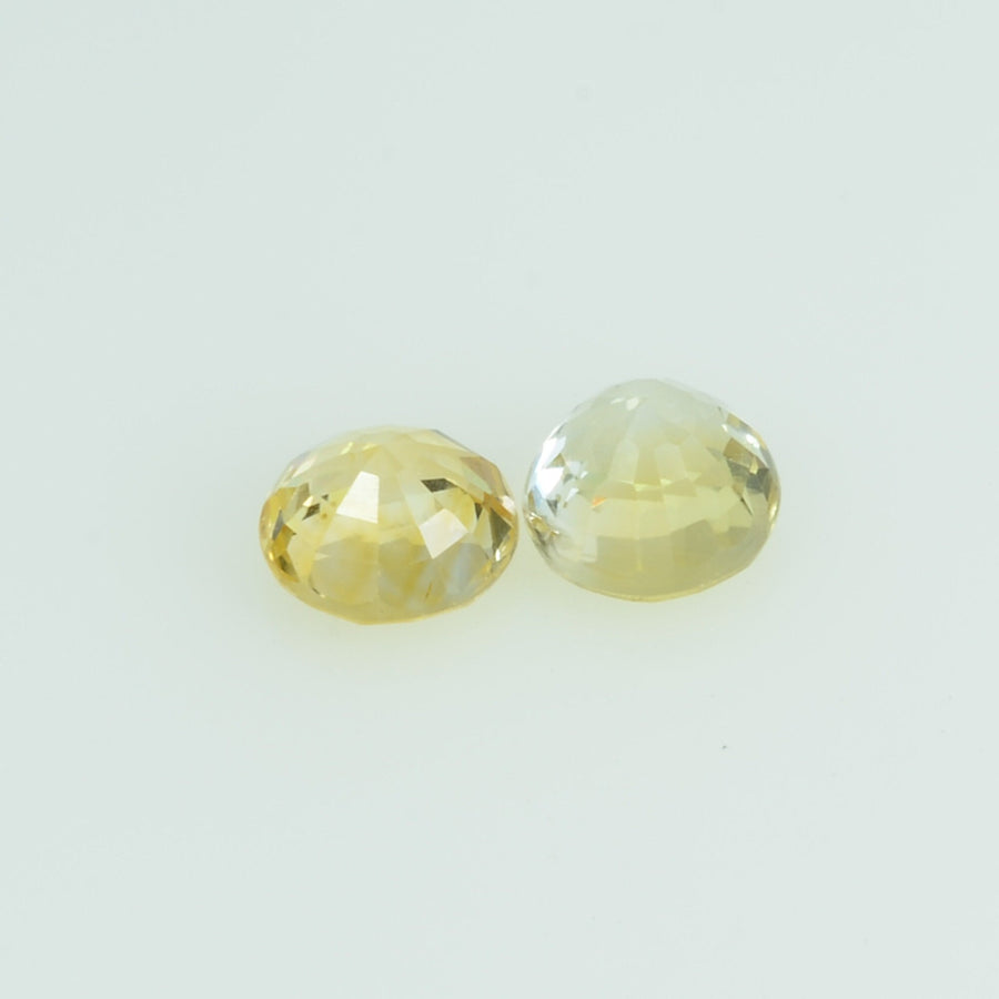 3.7 mm Natural Yellow Sapphire Loose Gemstone Round Cut