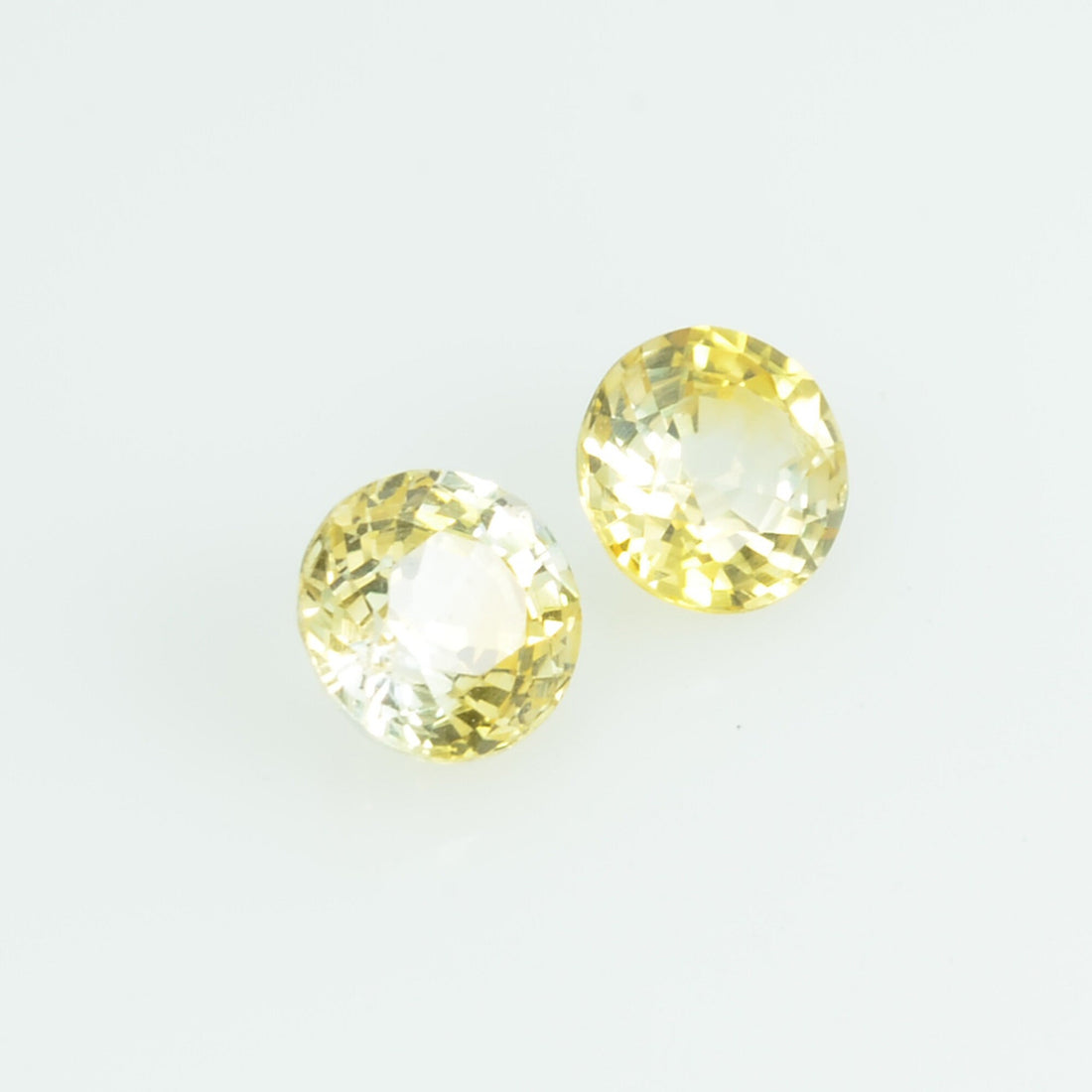 3.7 mm Natural Yellow Sapphire Loose Gemstone Round Cut