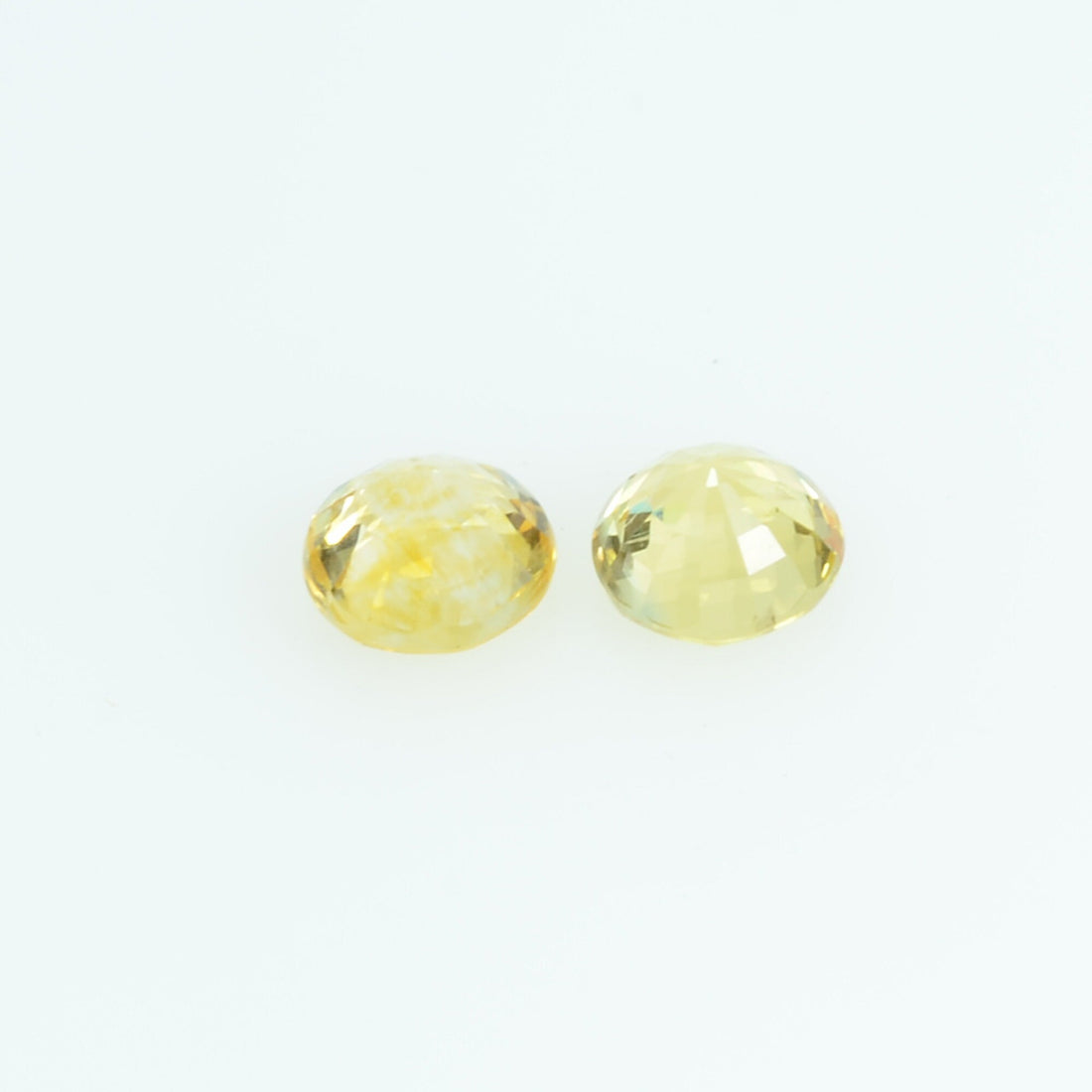 3.4 mm Natural Yellow Sapphire Loose Gemstone Round Cut