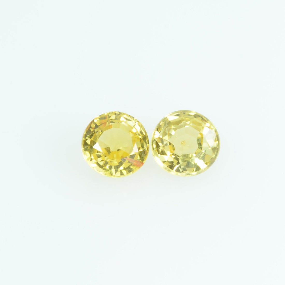 3.4 mm Natural Yellow Sapphire Loose Gemstone Round Cut