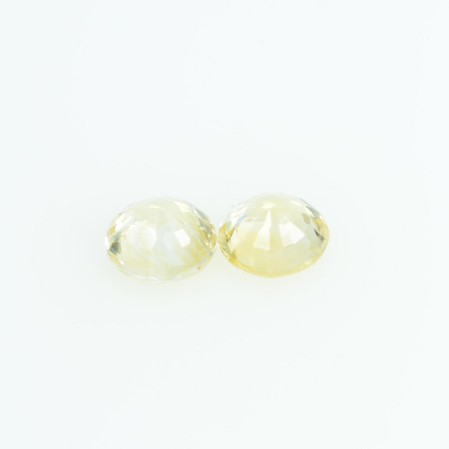 3.4 mm Natural Yellow Sapphire Loose Gemstone Round Cut