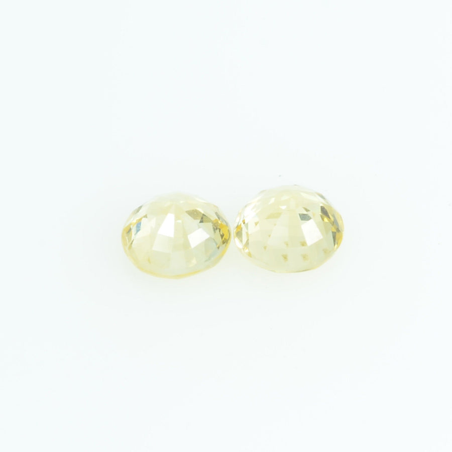 3.4 mm Natural Yellow Sapphire Loose Gemstone Round Cut