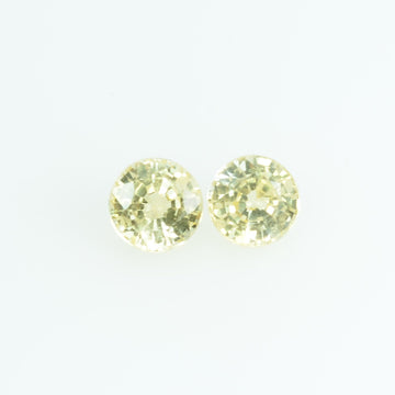 3.5 mm Natural Yellow Sapphire Loose Gemstone Round Cut