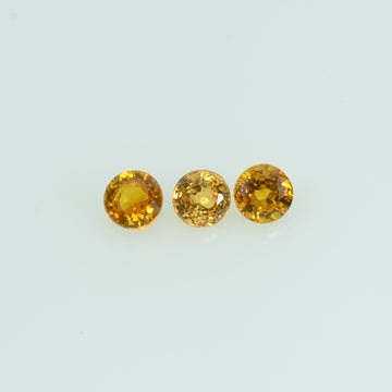 2.5 mm Natural Yellow Sapphire Loose Gemstone Round Cut