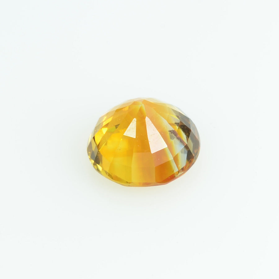 1.12 Cts Natural Bi-color Yellow Sapphire Loose Gemstone Round Cut