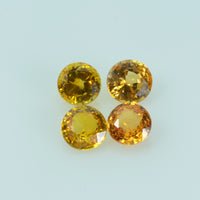 4.0 mm Natural Yellow Sapphire Loose Gemstone Round Cut