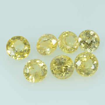 4.0 mm Natural Yellow Sapphire Loose Gemstone Round Cut
