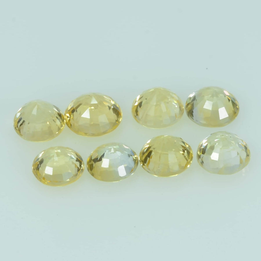 4.0 mm Natural Yellow Sapphire Loose Gemstone Round Cut