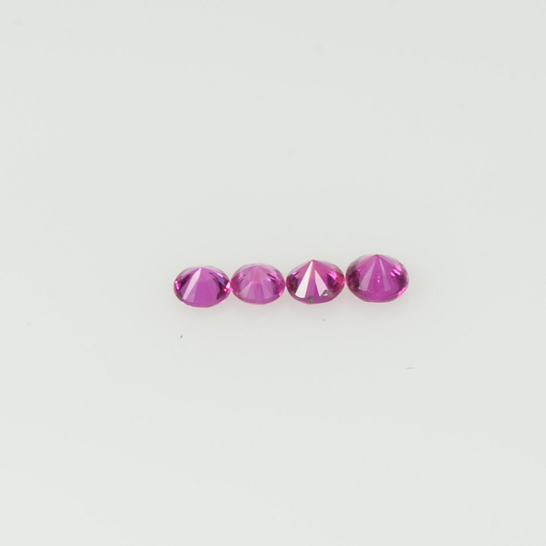 1.8-2.3 mm Natural Pink Sapphire Loose Gemstone Round Diamond Cut Vs Quality AAA Color