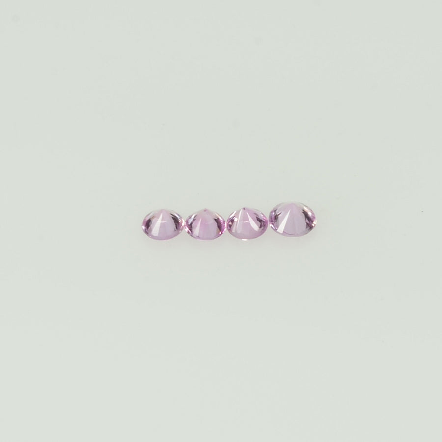 1.2-2.7 mm Natural Pink Sapphire Loose Gemstone Round Diamond Cut Cleanish Quality Color