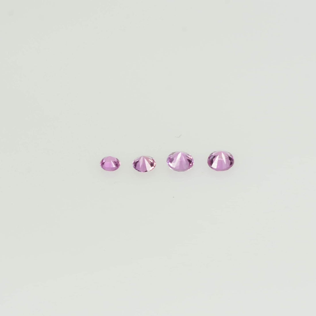 1.4-1.7 mm Natural Pink Sapphire Loose Gemstone Round Diamond Cut Cleanish Quality Color