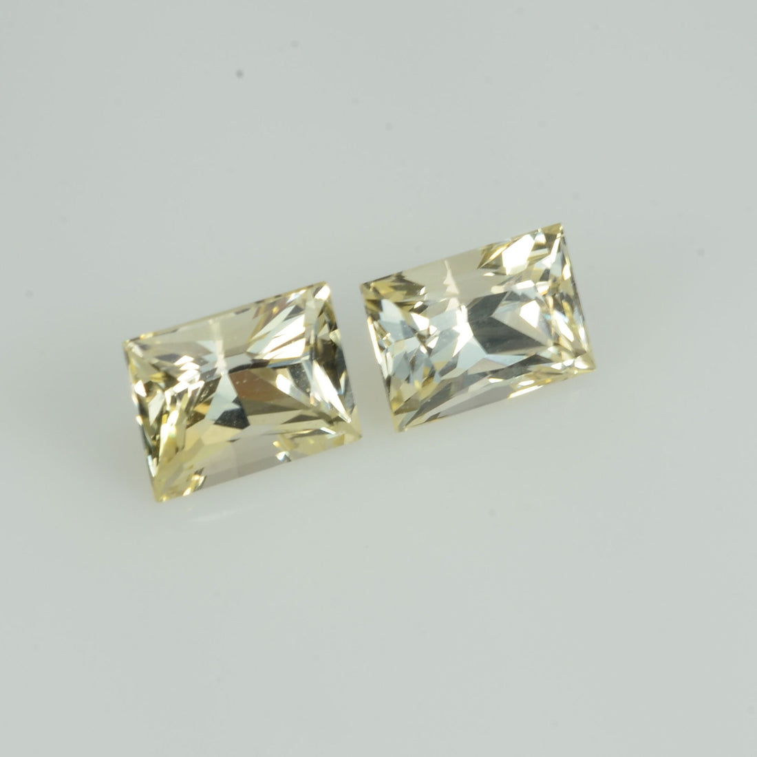 1.26 Cts Natural Fancy Sapphire Loose Pair Gemstone Square Baguette Cut