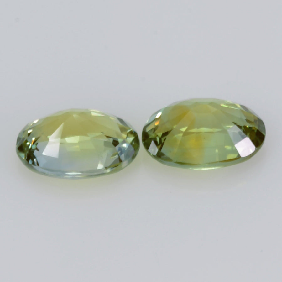 2.14 Cts Natural Fancy Sapphire Loose Pair Gemstone Oval Cut