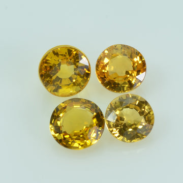 5.0 mm Natural Yellow Sapphire Loose Gemstone Round Cut