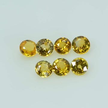 4.5 Mm Natural Yellow Sapphire Loose Gemstone Round Cut