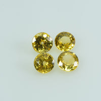 4.5 Mm Natural Yellow Sapphire Loose Gemstone Round Cut