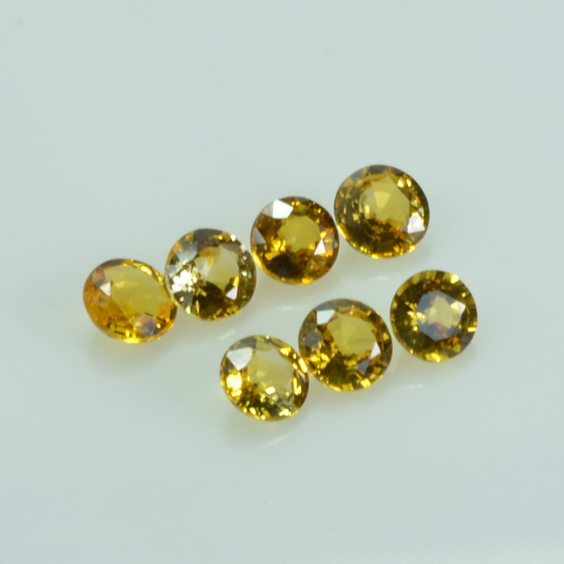 4.5 Mm Natural Yellow Sapphire Loose Gemstone Round Cut