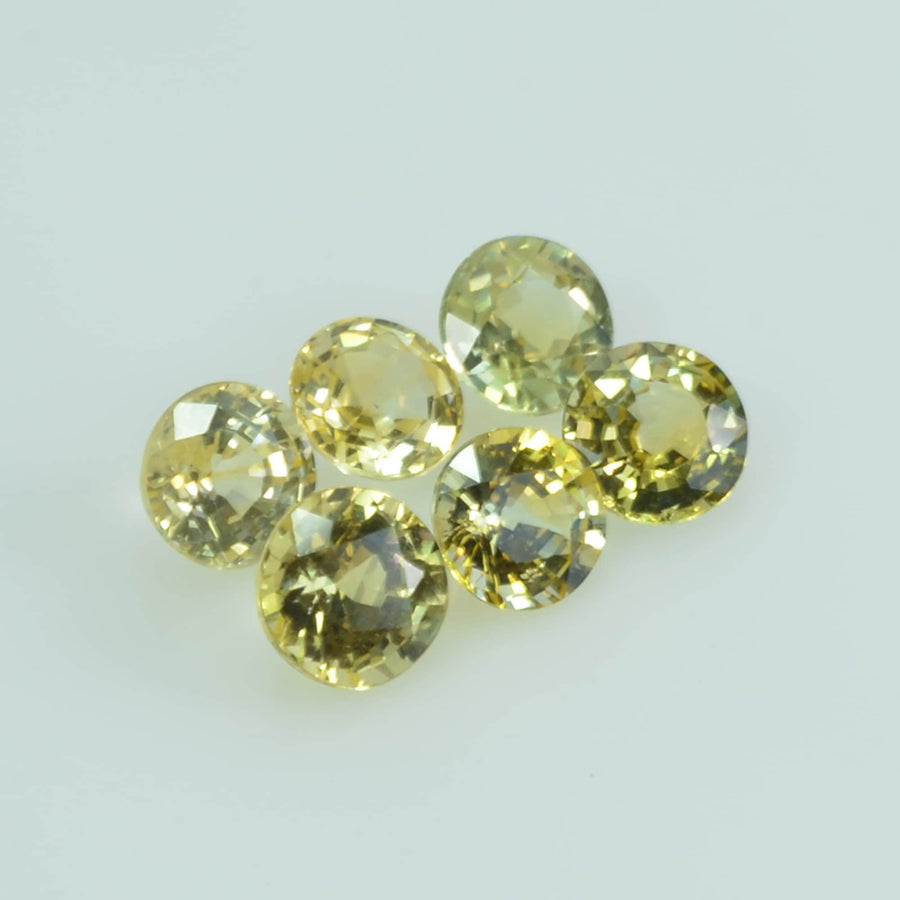 4.5 Mm Natural Yellow Sapphire Loose Gemstone Round Cut