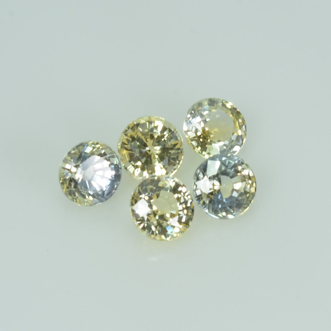 4.5 mm Lot Natural Yellow Sapphire Loose Gemstone Round Cut