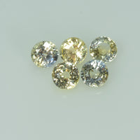 4.5 mm Lot Natural Yellow Sapphire Loose Gemstone Round Cut