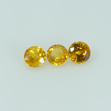 4.5 mm Natural Yellow Sapphire Loose Gemstone Round Cut