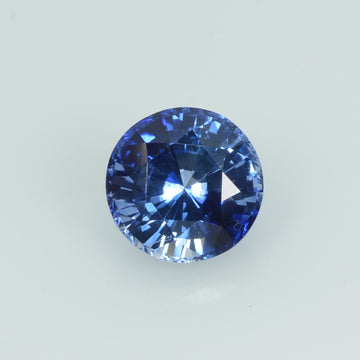 1.28 Cts Natural Blue Sapphire Loose Gemstone Round Cut