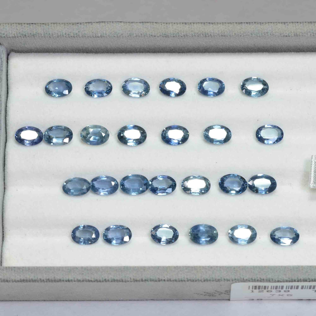 7x5 MM Natural Teal Bluish Green Sapphire Loose Gemstone Oval Cut