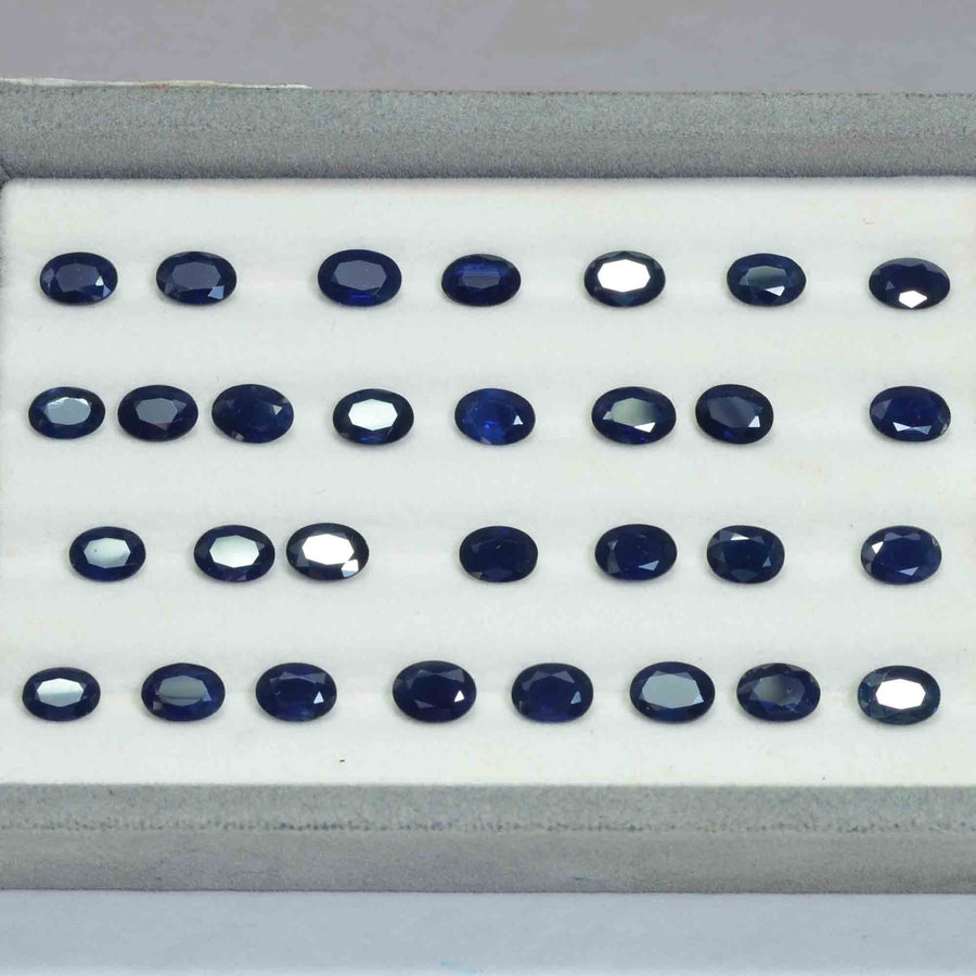 7x5 MM Natural Blue Sapphire Loose Gemstone Oval Cut