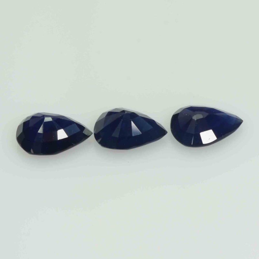 8x6 MM Natural Blue Sapphire Loose Gemstone Pear Cut