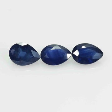7x5 MM Natural Blue Sapphire Loose Gemstone Pear Cut