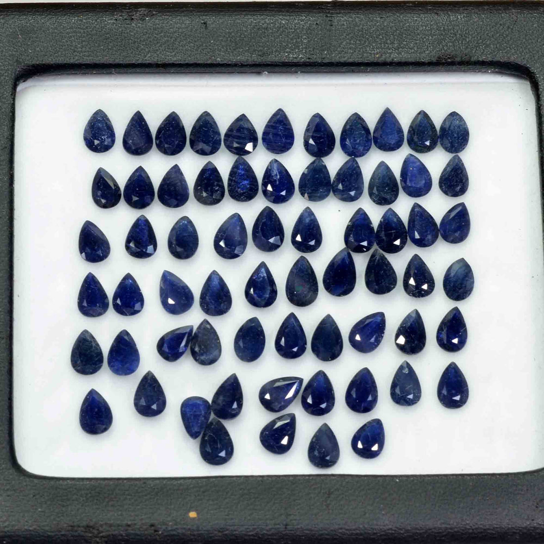 6x4 MM Natural Blue Sapphire Loose Gemstone Pear Cut